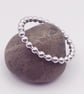 Sterling Silver Beaded Wire Ring  - Image 2