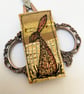 Upcycled hare brooch pin or badge.  - Image 1