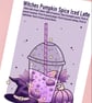 Spooky Pumpkin Spice Latte Art Print, Witch Decor, Halloween Kitchen Decor. - Image 6