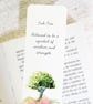 Oak Tree Bookmark With Motivational Words - Double Sided  - Image 1