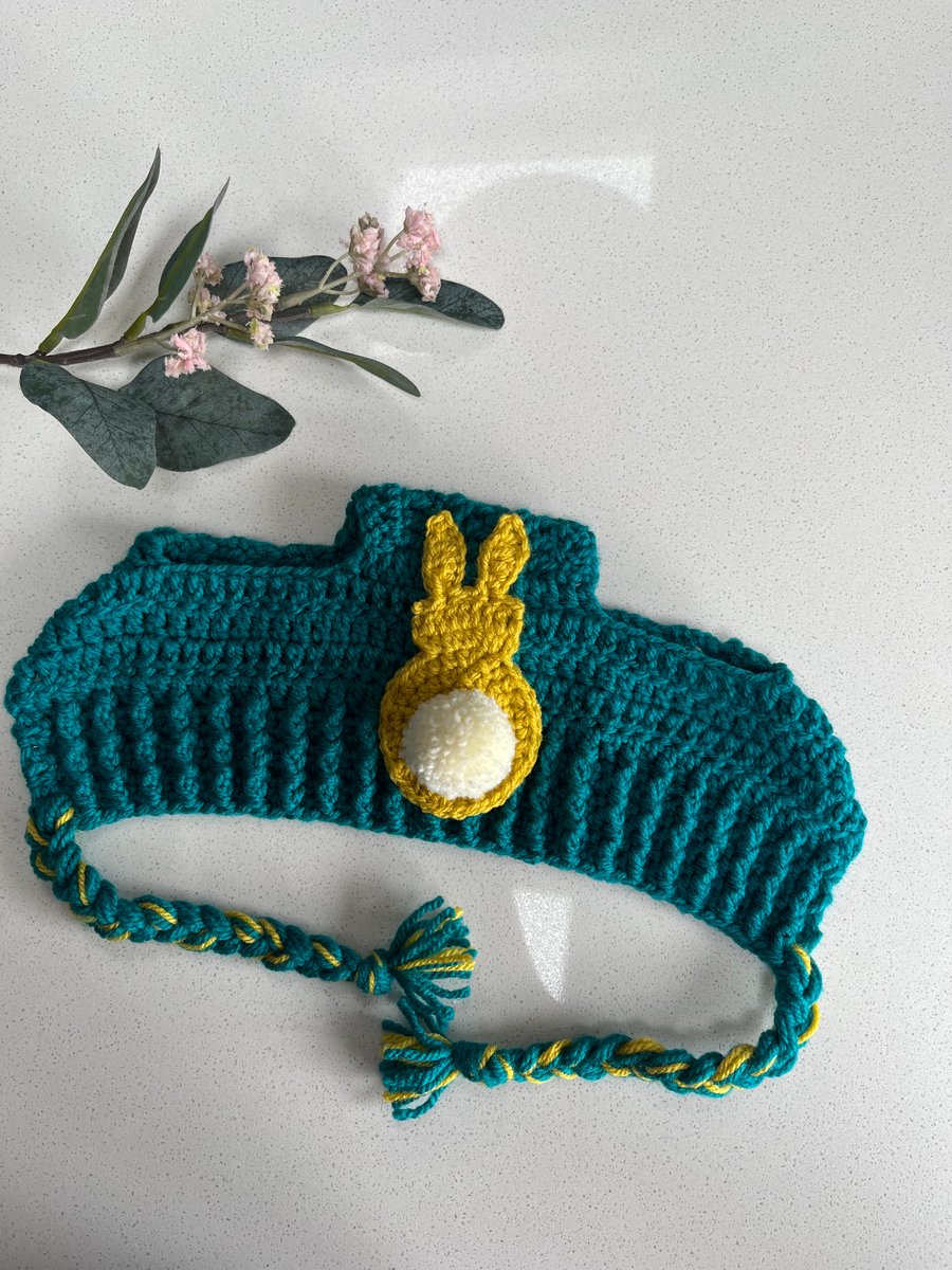 Crochet Horse Ears Easter Bonnet ready made 