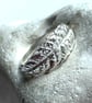 Silver ring with buddiea leaf - Image 2