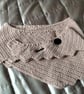 Asymetrical Crochet Scarf in Patel Pink