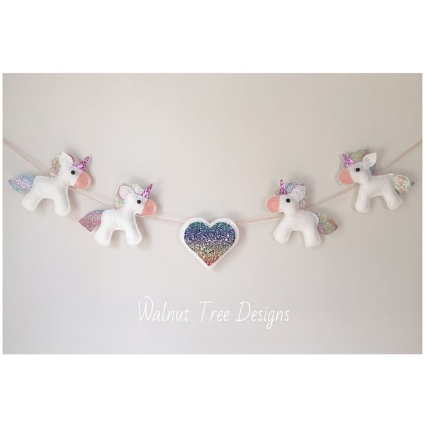 Unicorn Garland - Folksy
