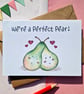 Perfect pair card, Valentines card, Friendship card, Anniversary card, Love pun - Image 3