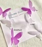 Silk Organza Swallowtail Butterflies in shades of violet - Image 2
