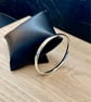Afterglow - Sterling Silver bangle - 6x3mm oval - made to any size