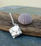 Silver beach, coast, shoreline pendant  - Image 1