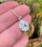 Silver and 18ct gold ruby Bloom pendant on chain - Image 5