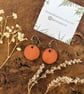 Handmade Turquoise Ceramic Earrings: Glazed Clay Dangle, Hypoallergenic Hooks - Image 6