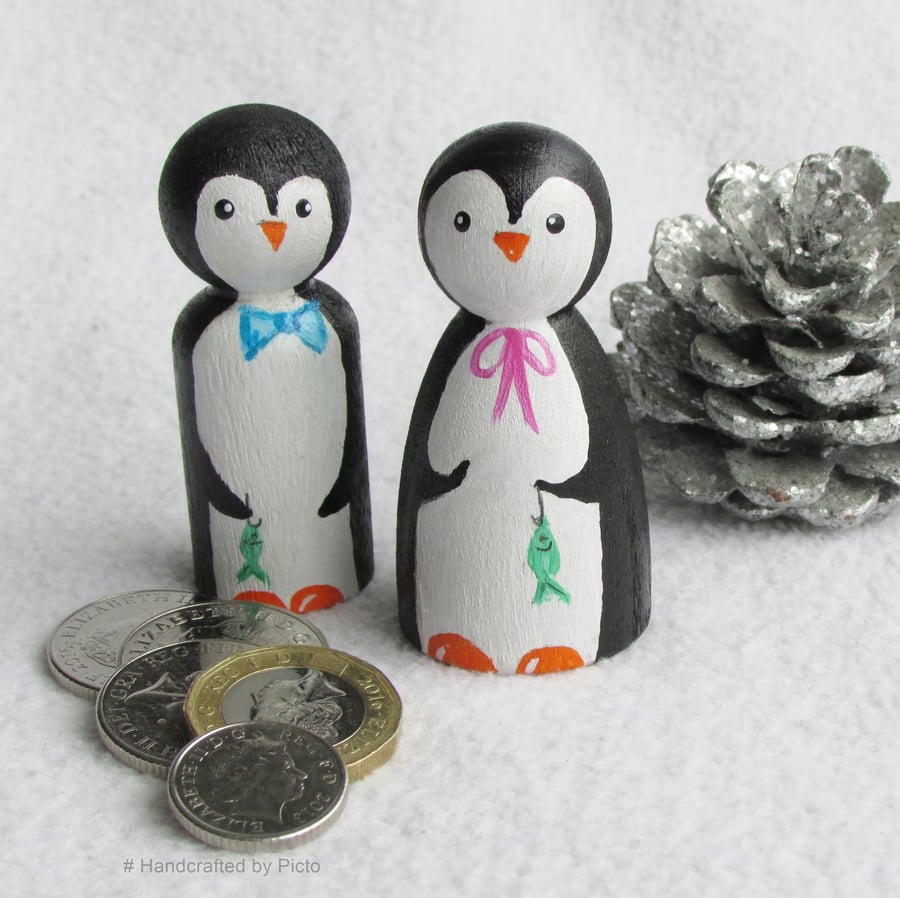 Peg Doll Penguins, Pair of Penguins