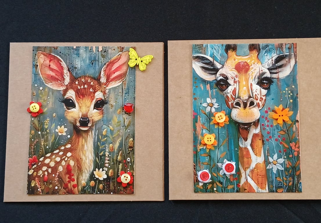 Pack of 2 blank cards 