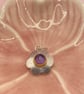Amethyst Silver & Gold Pendant Handmade  - Image 3