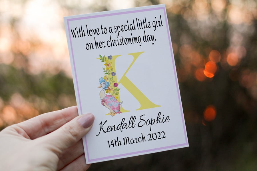 Girl Christening Day Card, Congratulations for Christening Day, Christening Day 