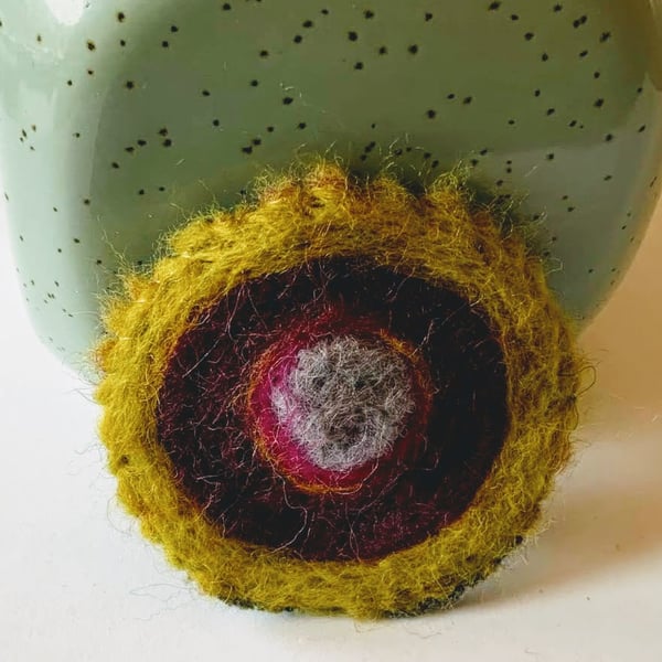 Merino Wool Felted Brooch