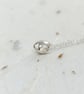 Recycled Sterling Silver Star Pendant - Domed Silver Necklace - Image 3