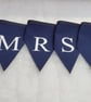 Personalised fabric wedding bunting bulk pack : Mr & Mrs, Just Married and 3 x 1 - Image 2