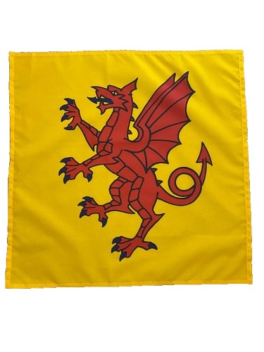 23" x 23" (59 x 59 cm) Somerset New County Flag Bandana Head Scarf