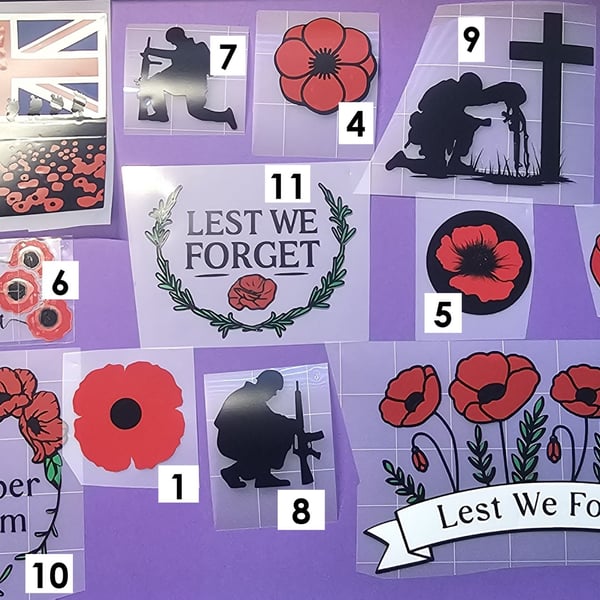 Remembrance Day Vinyl Decals