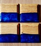 Beautiful unique wood and resin coasters 