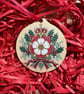 Tudor Rose Wooden Hanging Decoration – Tudor Christmas Ornament, British History - Image 4
