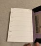 Fill In the Date - Weekly Planner - Black Leather bound A6(ish) sized calendar - Image 4