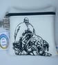 Puppy, Embroidered small bag,   - Image 1
