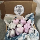 Pomegranate, mandarin and amber scented wax melt gift box