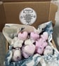 Pomegranate, mandarin and amber scented wax melt gift box