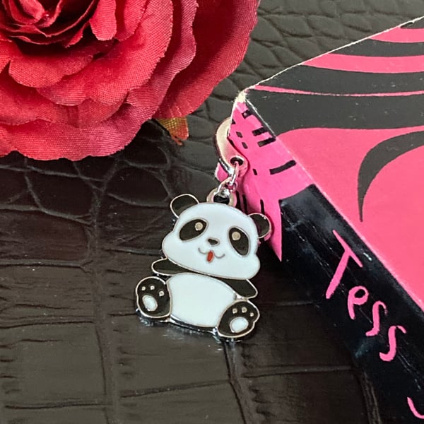 Enamel Panda Bookmark- Book Lover Gift