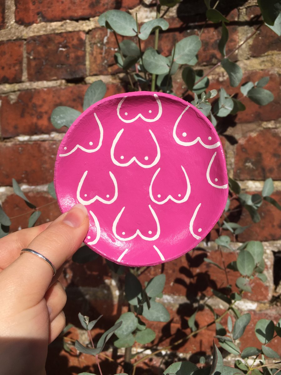 Customisable Boobie Trinket Dish - Trinket Dish - Boob Dish