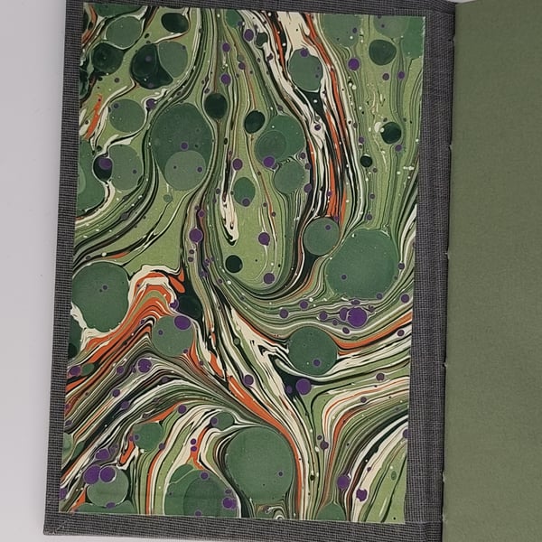 Handcrafted A6 notebook with recycled paper