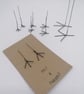 handmade Wire bird feet for wool and clay crafts
