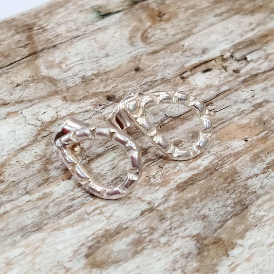 Sterling Silver Teardrop Stud Earrings (ERSSSTTD5) - UK Free Post