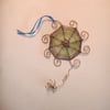 Spider Web Stained Glass   Sun Catcher Hanging Halloween Decoration