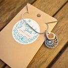 Woolacombe Sea Pottery Pendant Stainless Steel Necklace 