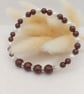 Earrings & Bracelet Set - Elderberry & White Jewellery Set - Bridal Jewellery  - Image 6