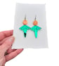 Deco Geometry Drop Acrylic Earrings