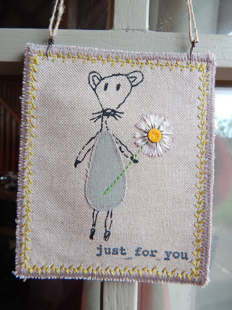 Muriel Mouse - just for you - hanger