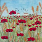 Poppy Fields Hand Embroidery Kit