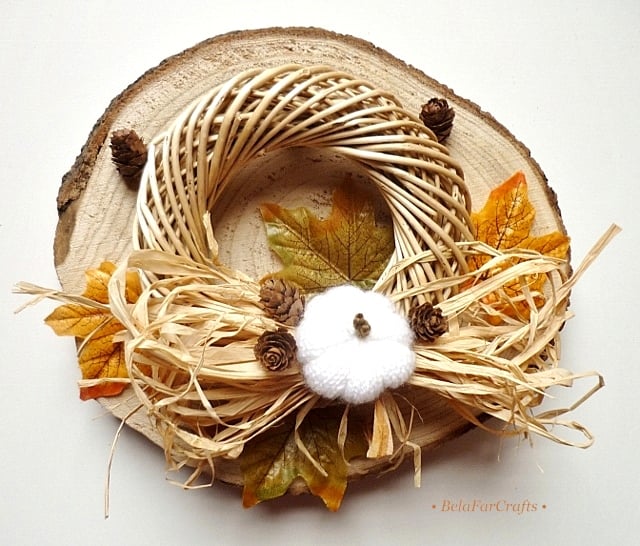 Minimalistic wreath - Car decor - Nursery wall hanging - Country style  