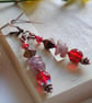 Sale-Red & Copper earrings