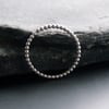 Silver Beaded Skinny Ring