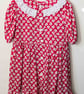 Red Dress with White Daisies 2 - 3 Years - Image 2
