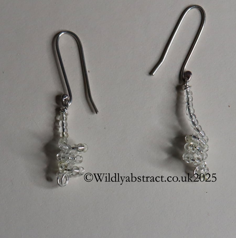 Fused glass earrings