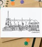 Chelmsford Skyline Greetings Card - Image 1