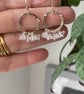 Recycled Sterling Silver Herkimer Diamond Super Disco Ruffle Earrings - Image 2