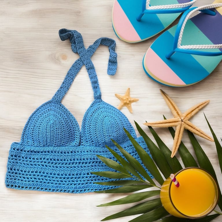 Crochet Bra top   beach or festival top