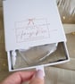 Gift Boxed Feather Memorial Bauble. Personalised Feather Glass Heart Christmas - Image 4