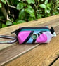 Repurposed Dog Poo Bag Holder - Made From Pool Toy - Pink Purple